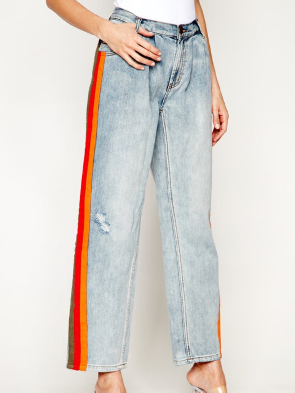 ONETEASPOON Smiths Slouch Retro Stripe Jeans